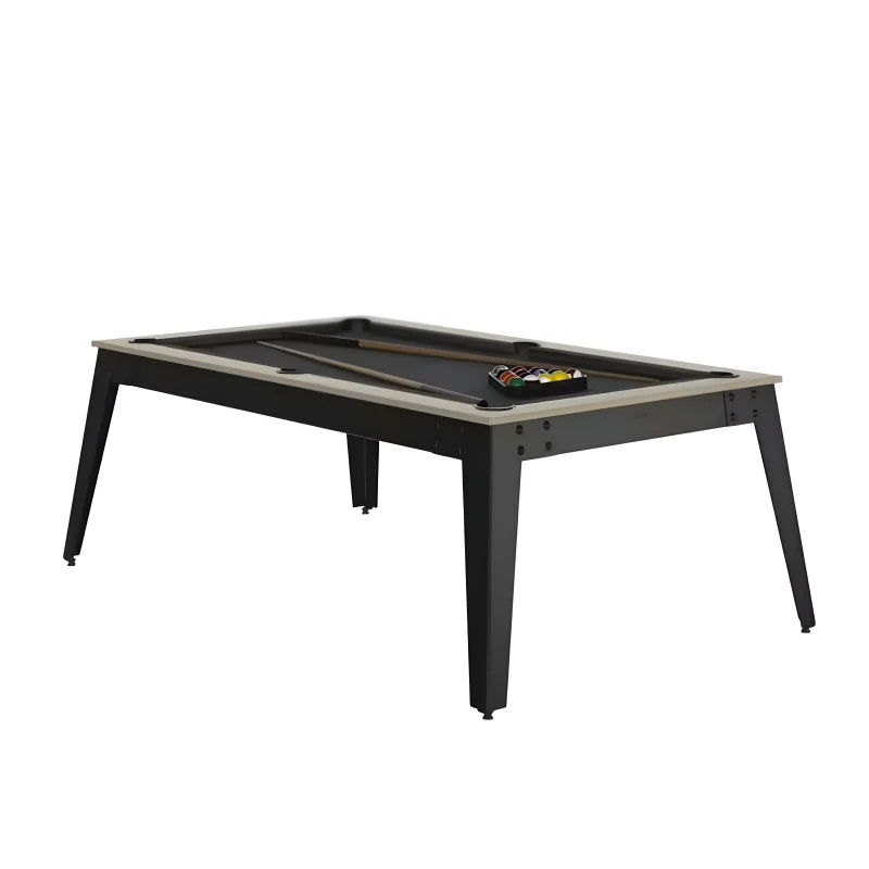 Billard 2 en 1 - Gris avec Plateau