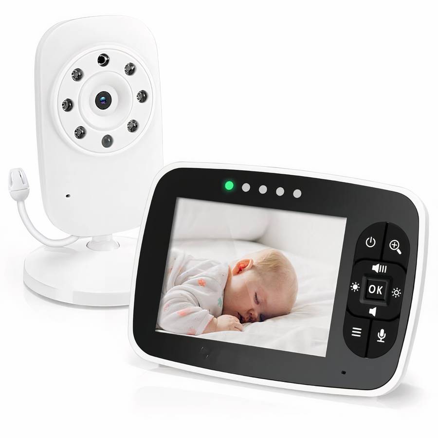 Babyphone vidéo sans fil 3.5 pouces