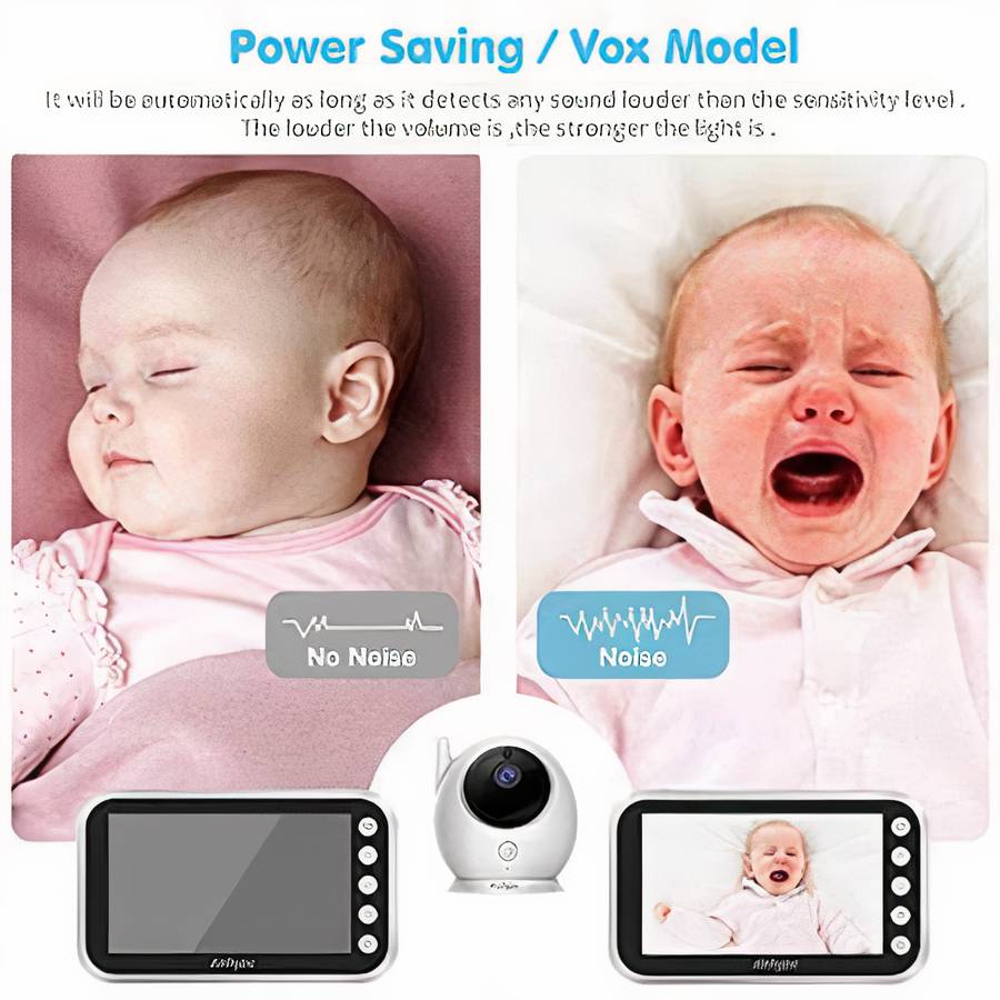 Babyphone vidéo sans fil avec écran en couleur