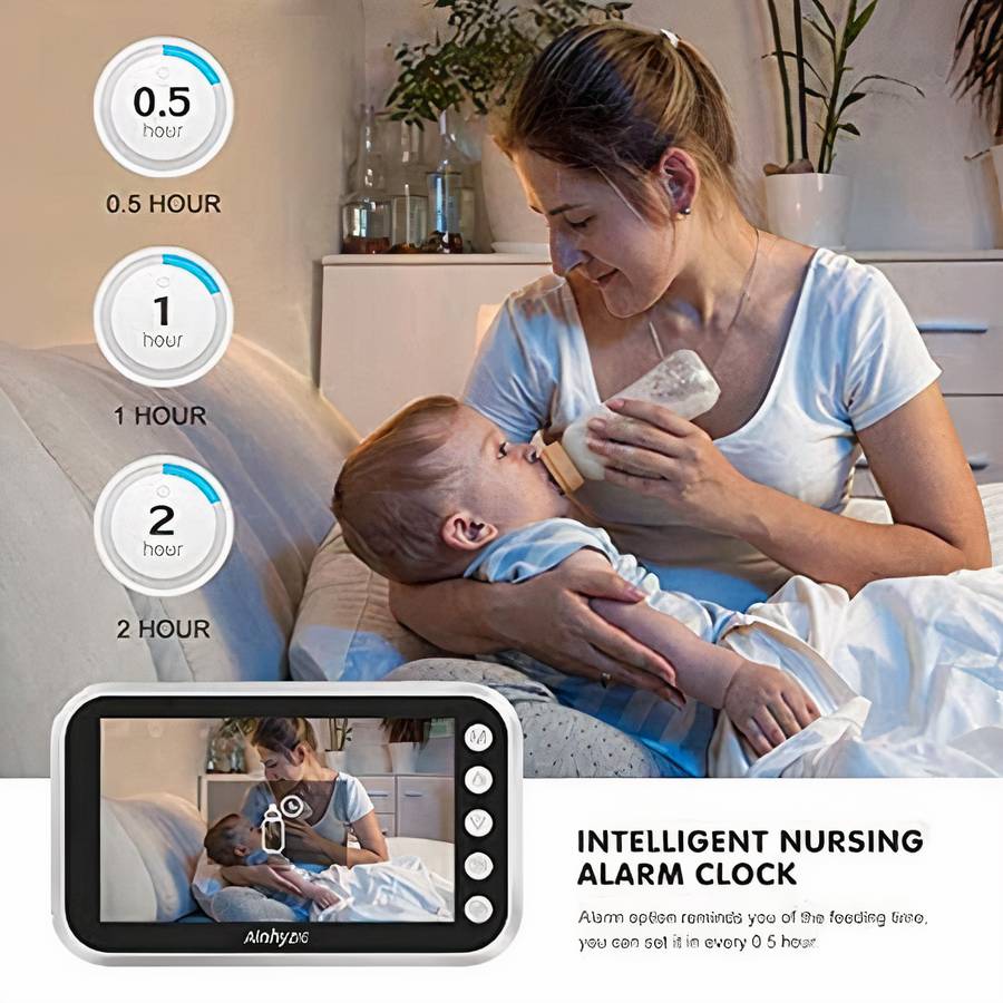 Babyphone vidéo sans fil avec écran en couleur