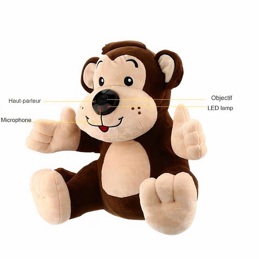 Moniteur vidéo en peluche pour bébé
