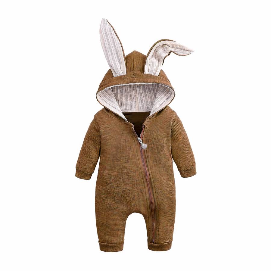 Barboteuse pour bébé en forme de lapin