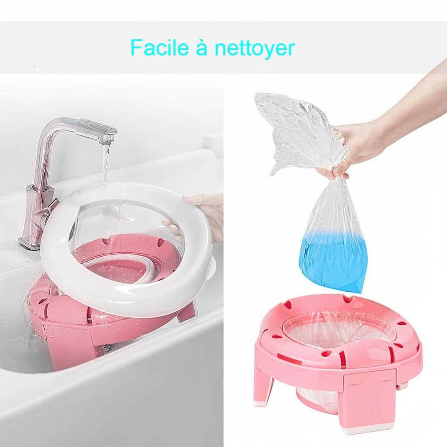 Pot portable en silicone pour bébé