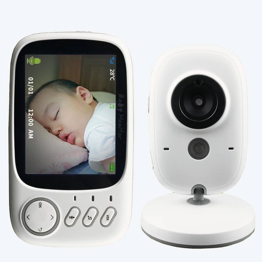 Babyphone vidéo sans fil avec écran couleur