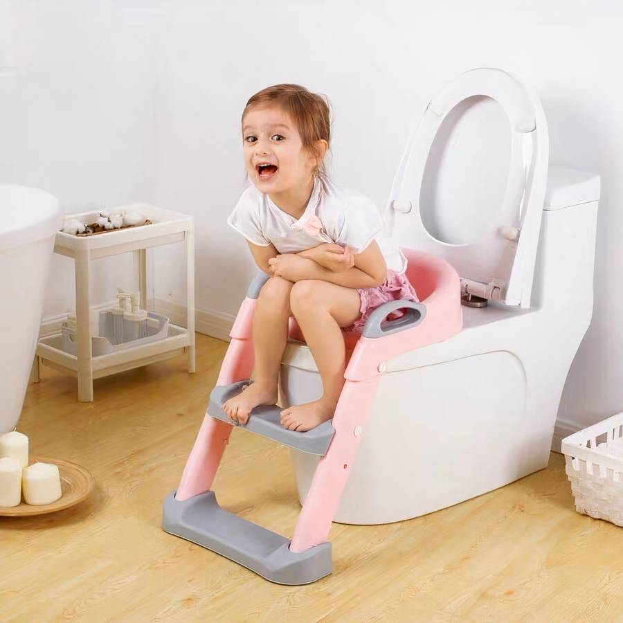 Chaise de toilettes avec escalier pour enfants