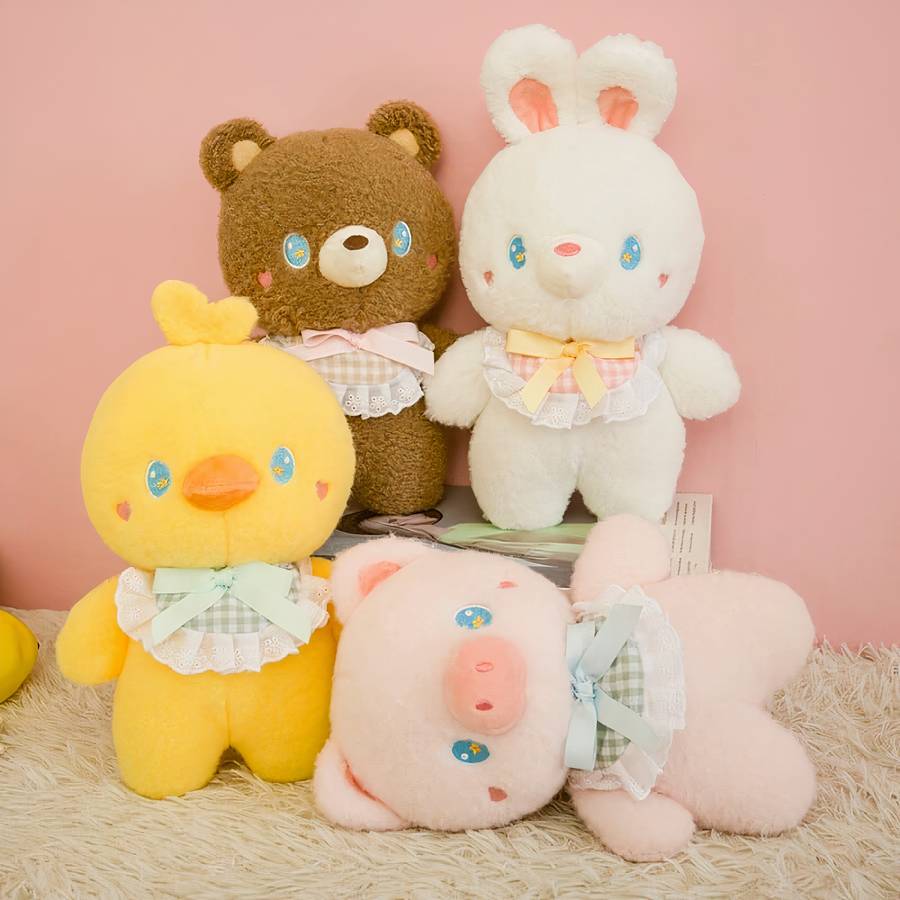 Jouets en peluche en forme d’animaux pour bébé