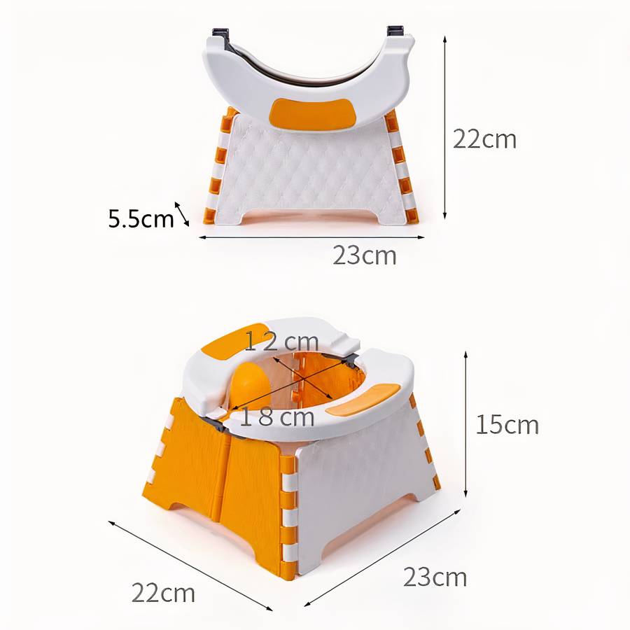 Pot d’urinoir pliable et portable pour bébé
