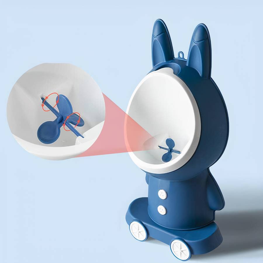 Pot de toilette vertical forme lapin pour bébé