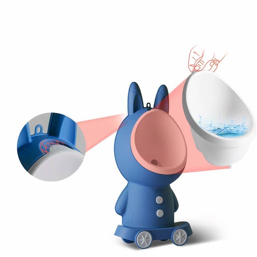 Pot de toilette vertical forme lapin pour bébé