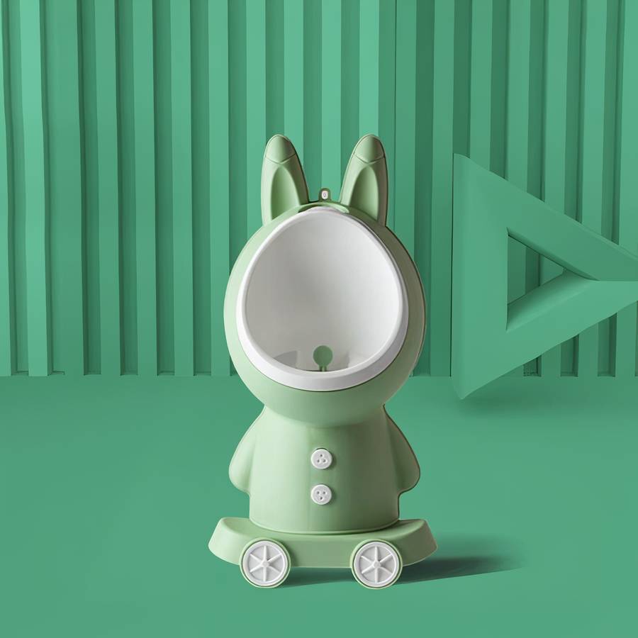 Pot de toilette vertical forme lapin pour bébé