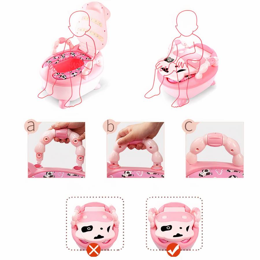 Pot portable motif panda pour bébé