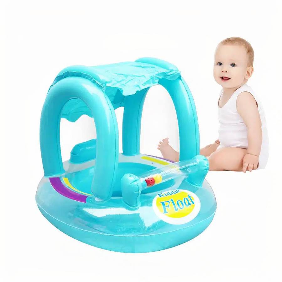 Bouée de piscine avec pare-soleil