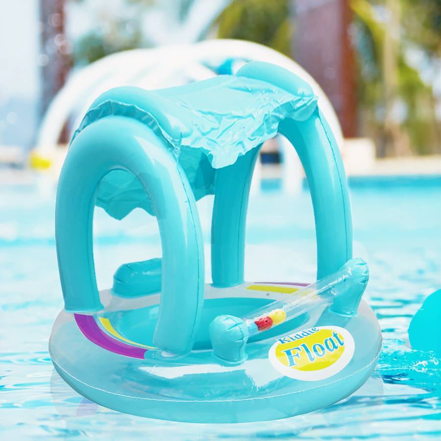 Bouée de piscine avec pare-soleil