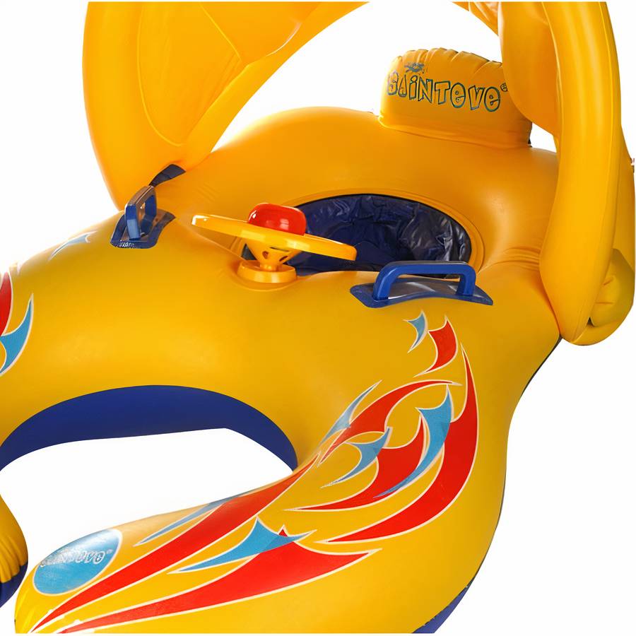 Bouée pour bébé gonflable avec ombrelle