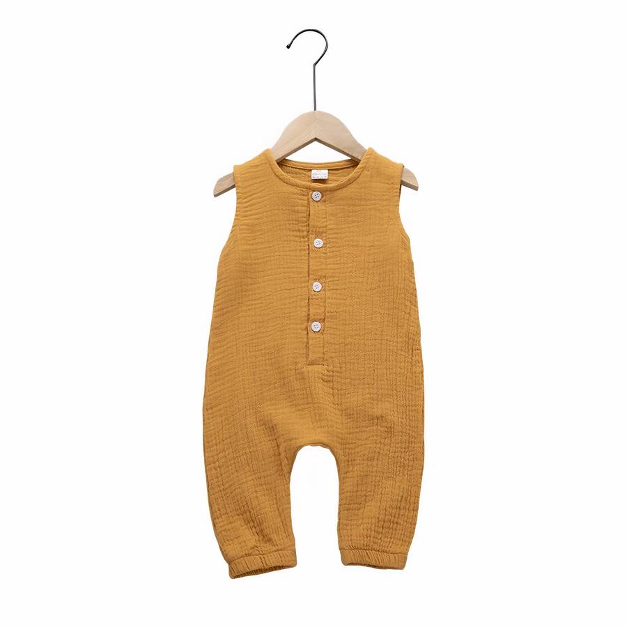 Barboteuse combinaison en mousseline pour bébé
