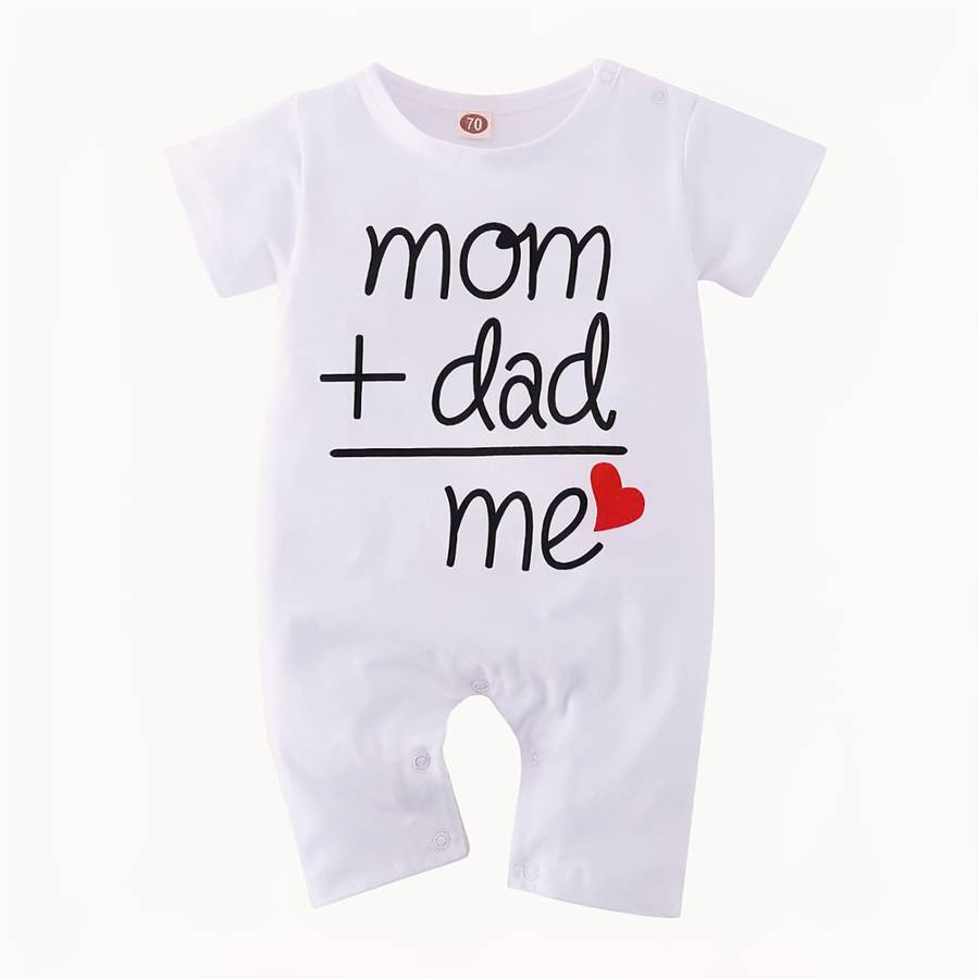 Barboteuse pour bébé motif lettres imprimées