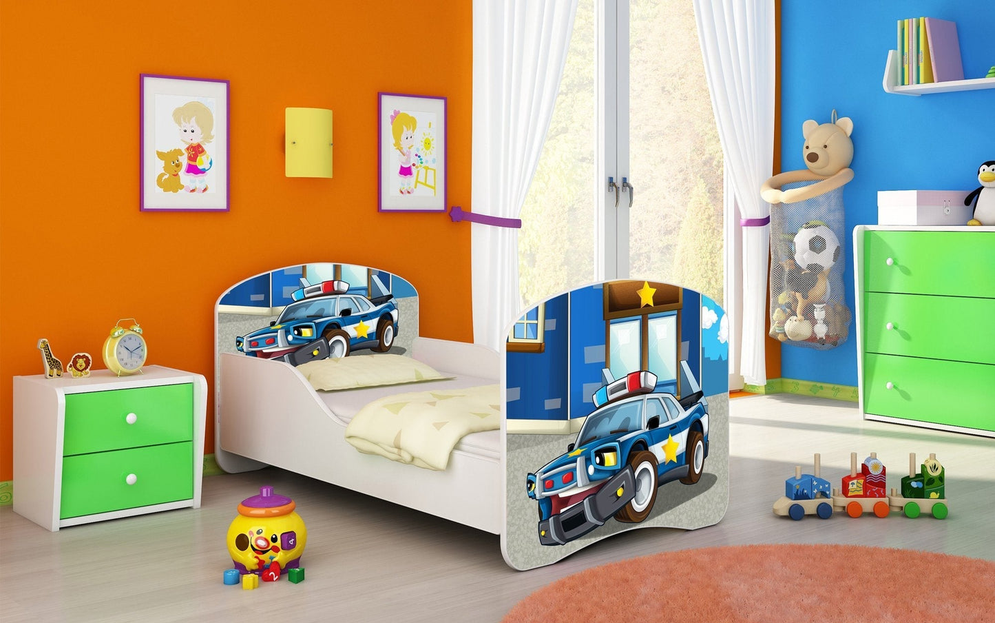 Lit pour enfant Mondo avec motifs colorés