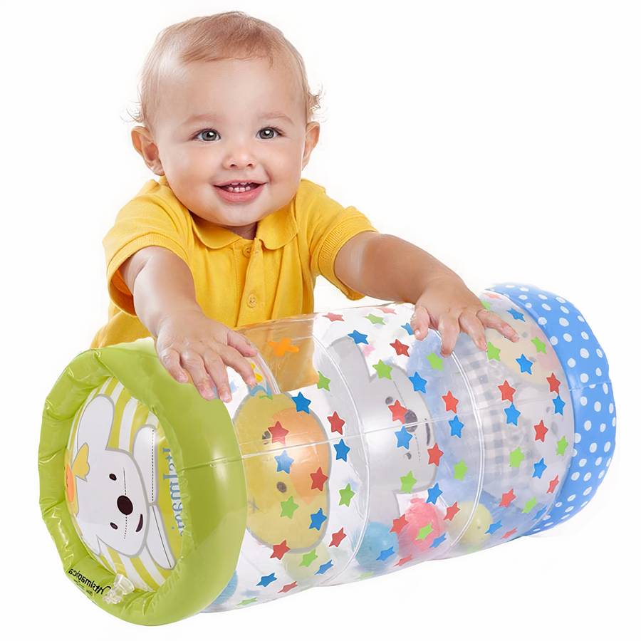 Jouet gonflable bébé rouleau étoile et animaux