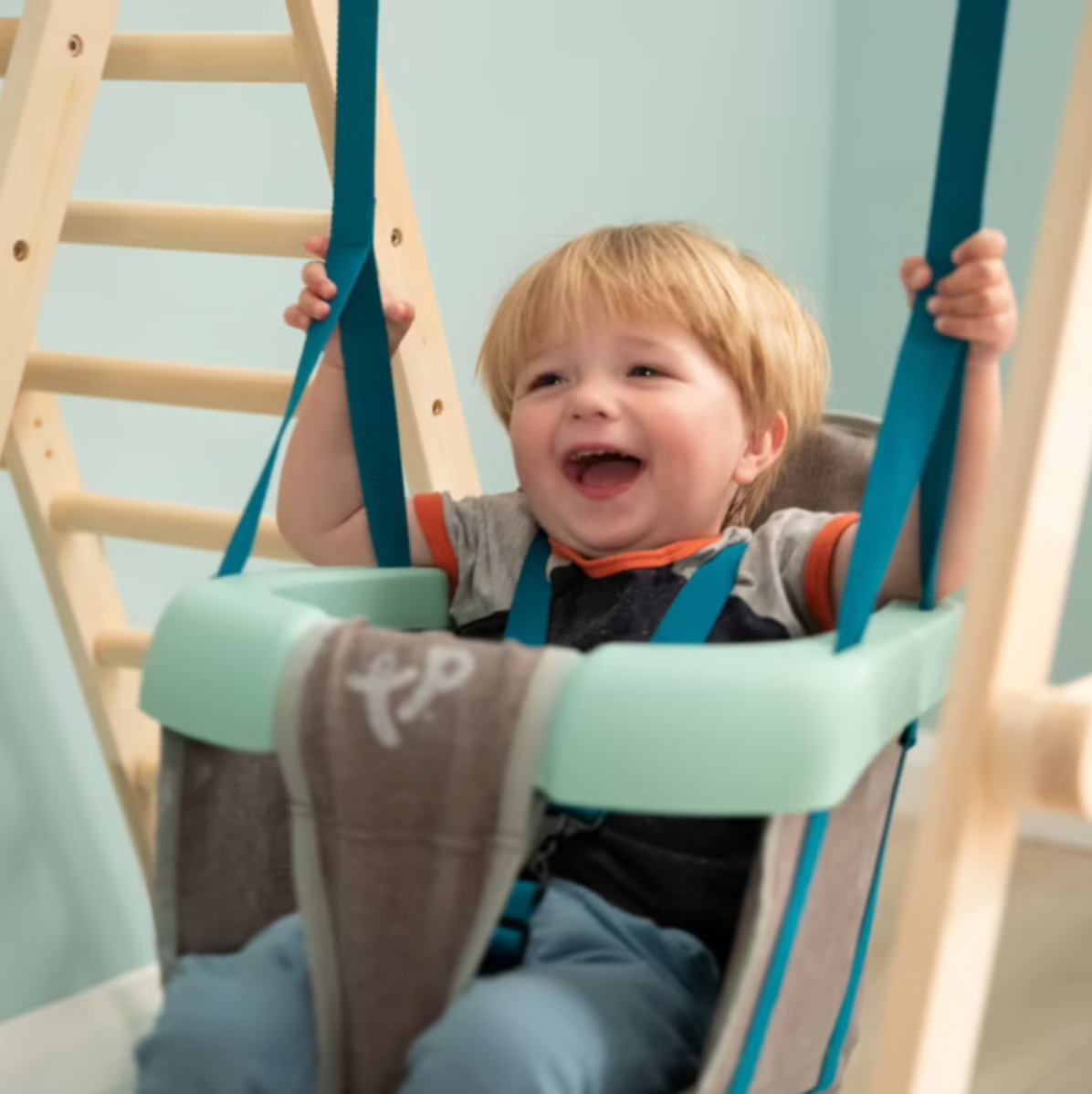 Balançoire Bébé avec Triangle d'Escalade