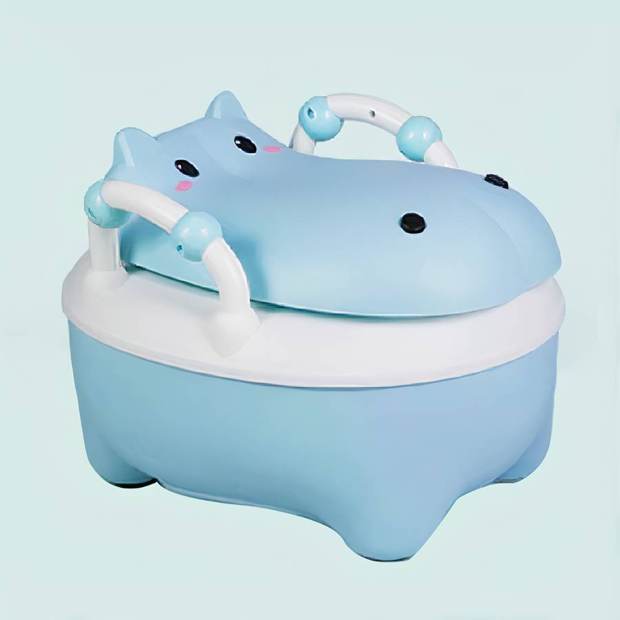 Pot de toilette motif hippopotame pour bébé