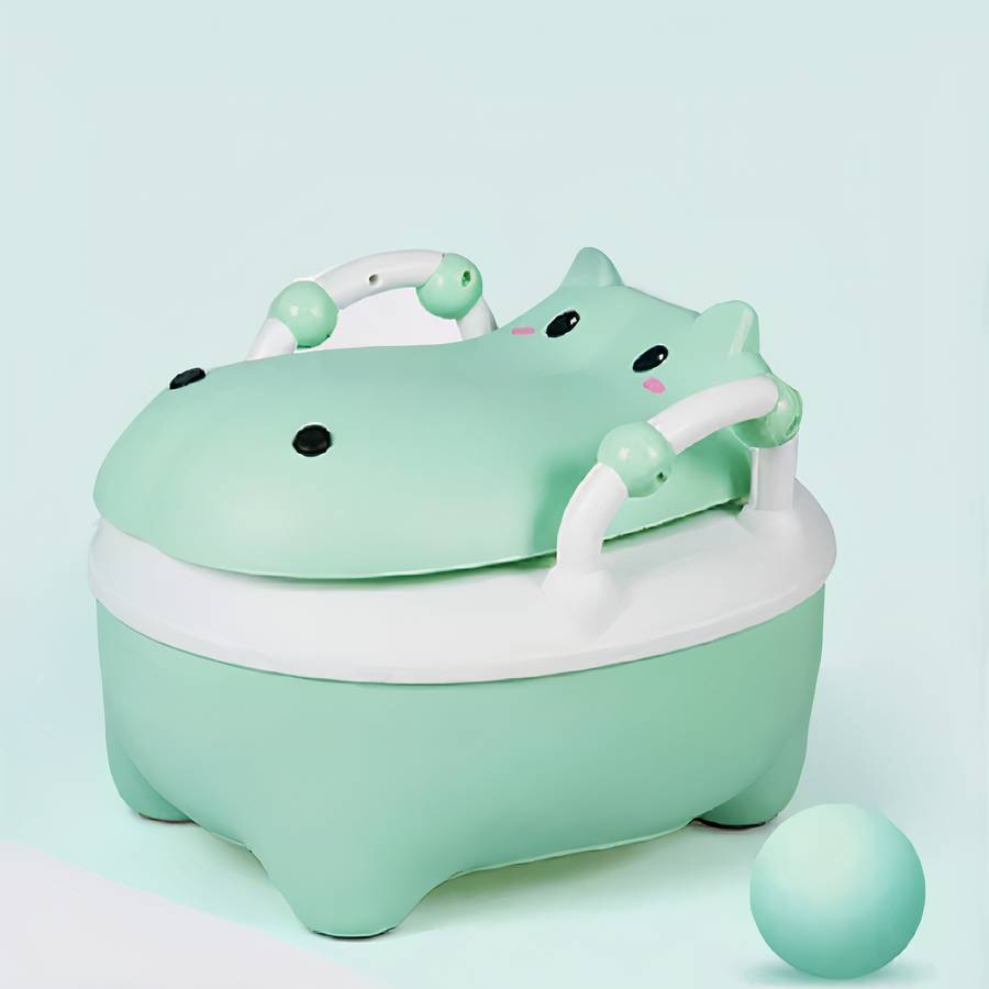 Pot de toilette motif hippopotame pour bébé