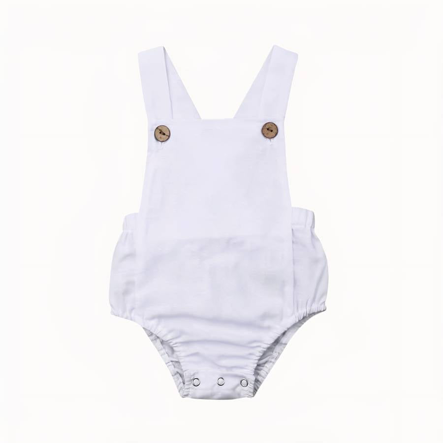 Barboteuse d’été à bretelles dos croisé pour bébé
