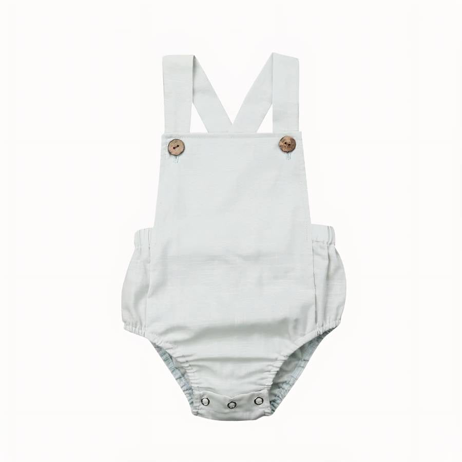 Barboteuse d’été à bretelles dos croisé pour bébé