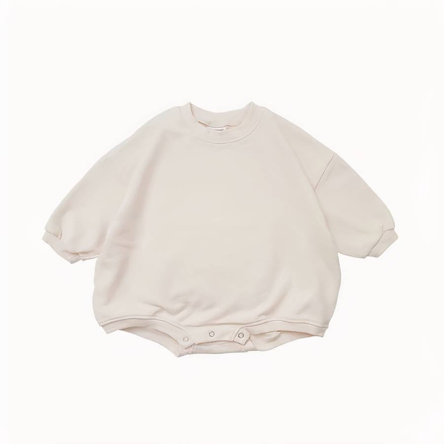 Barboteuse courte style sweat pour bébé