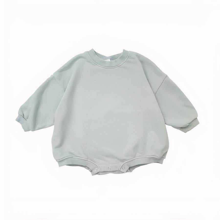 Barboteuse courte style sweat pour bébé