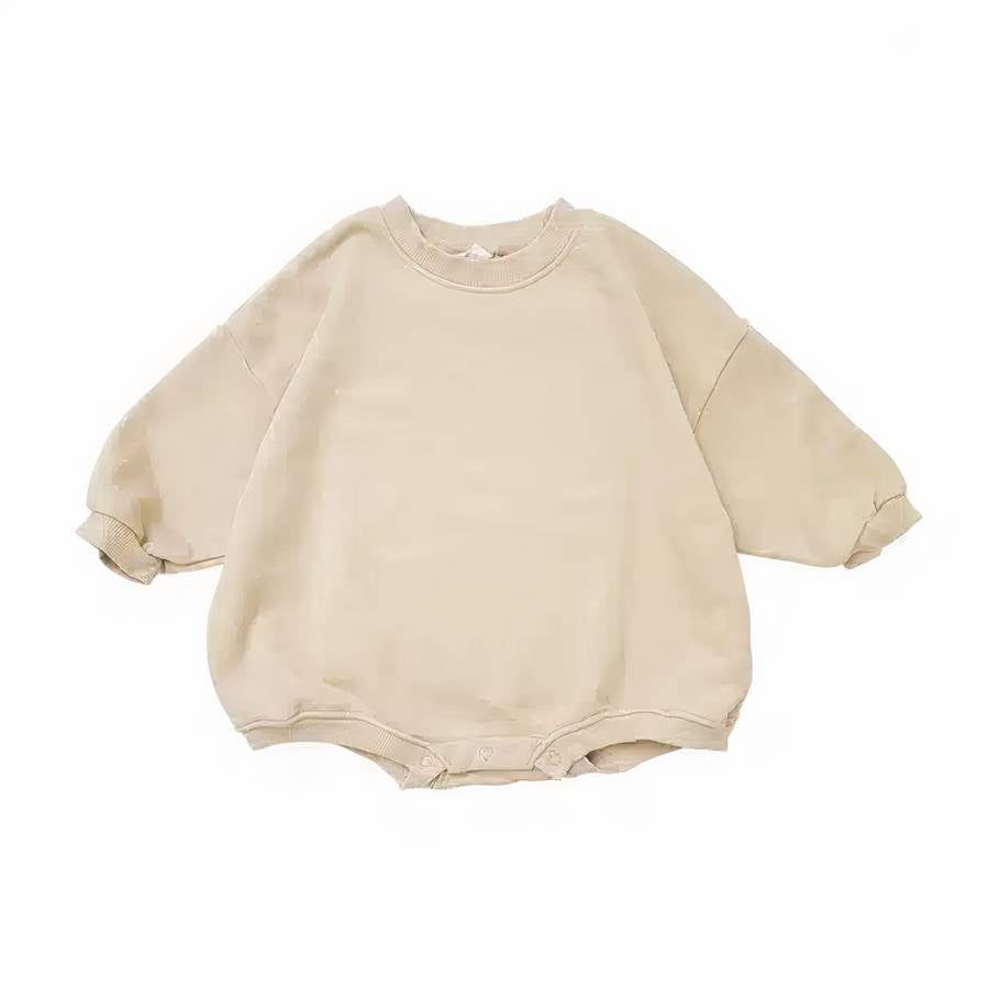 Barboteuse courte style sweat pour bébé