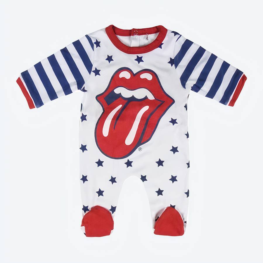 Barboteuse à manches longues motif étoiles pour bébé