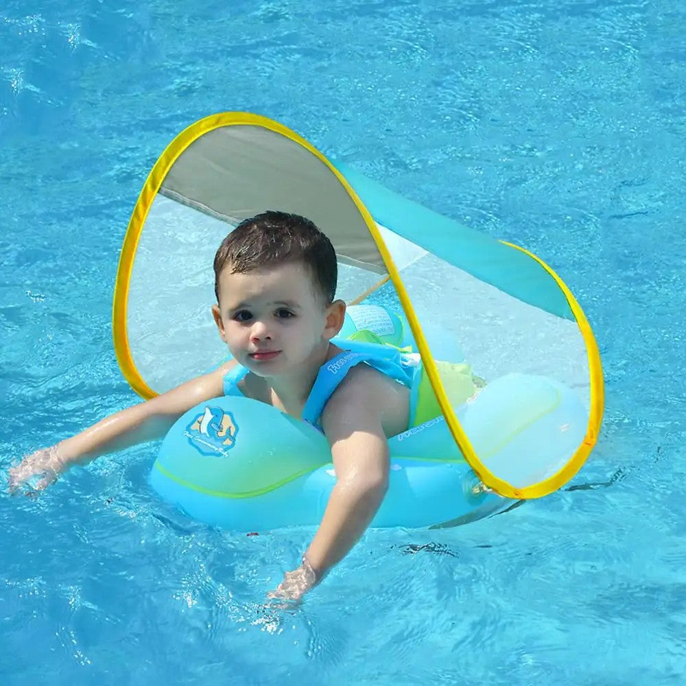 Bouée bébé avec pare soleil