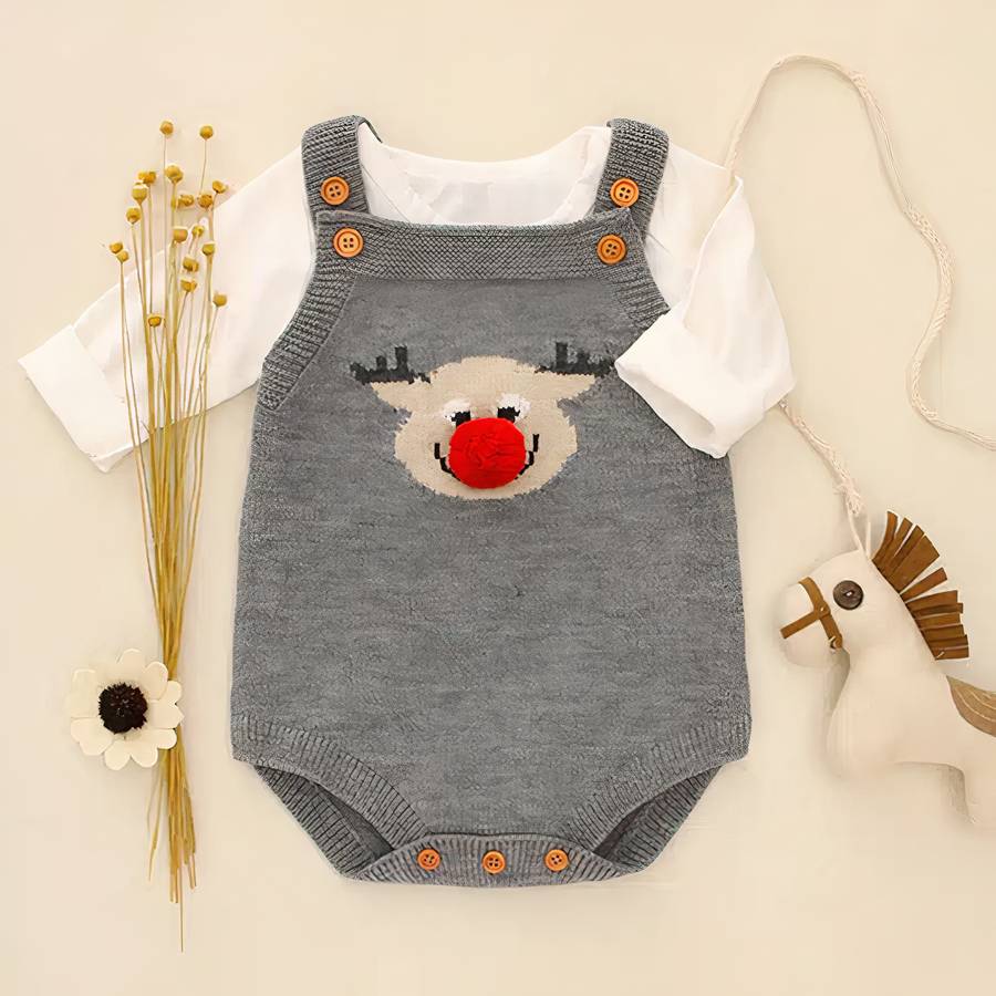 Barboteuse en tricot pour bébé garçon et fille