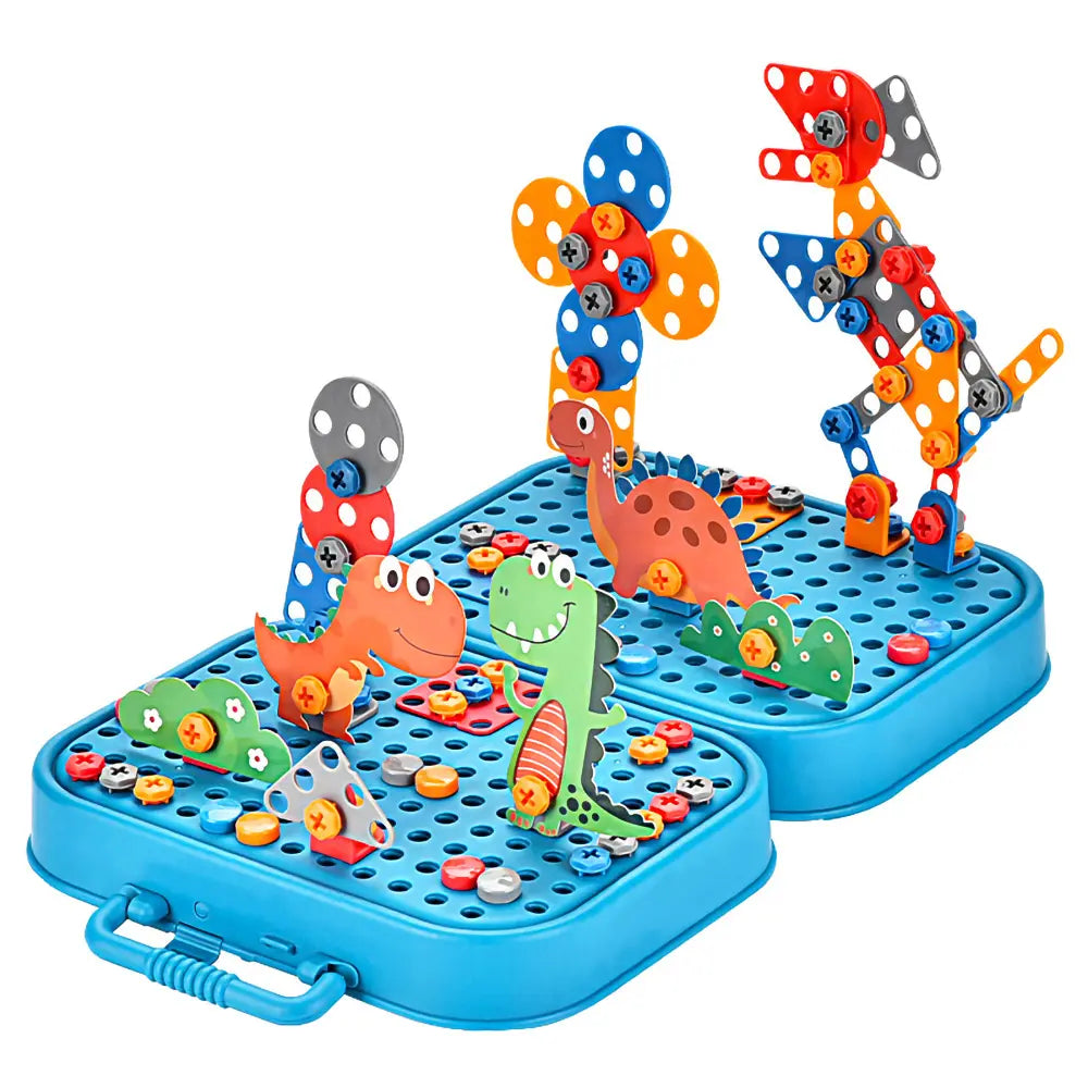 Jeu de construction avec visseuse