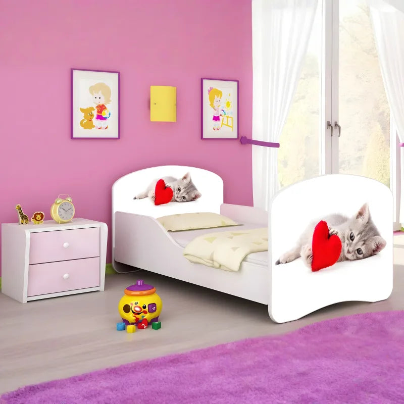 Lit pour enfant Mondo avec motifs colorés