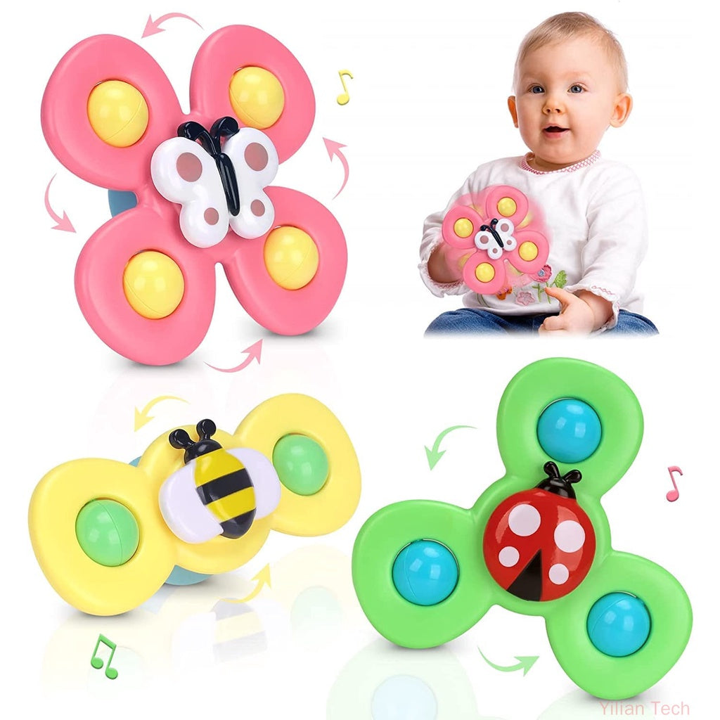3 pièces spinner à ventouse bébé