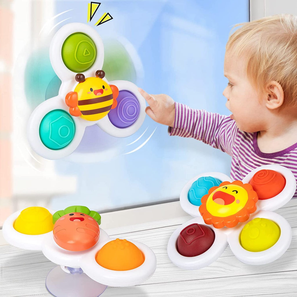 3 pièces spinner à ventouse bébé