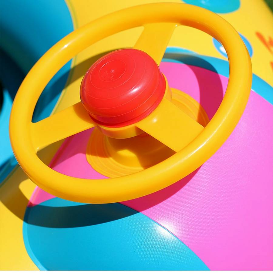 Bouée pour bébé portable et gonflable avec pare-soleil