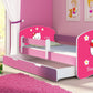 Lit pour enfant Imaginaire avec motifs, panneaux colorés et tiroir de rangement