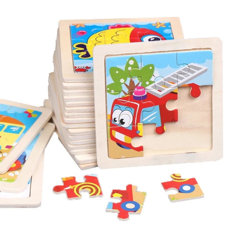 Puzzles en bois pour enfant 10 pièces