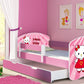 Lit pour enfant Imaginaire avec motifs, panneaux colorés et tiroir de rangement