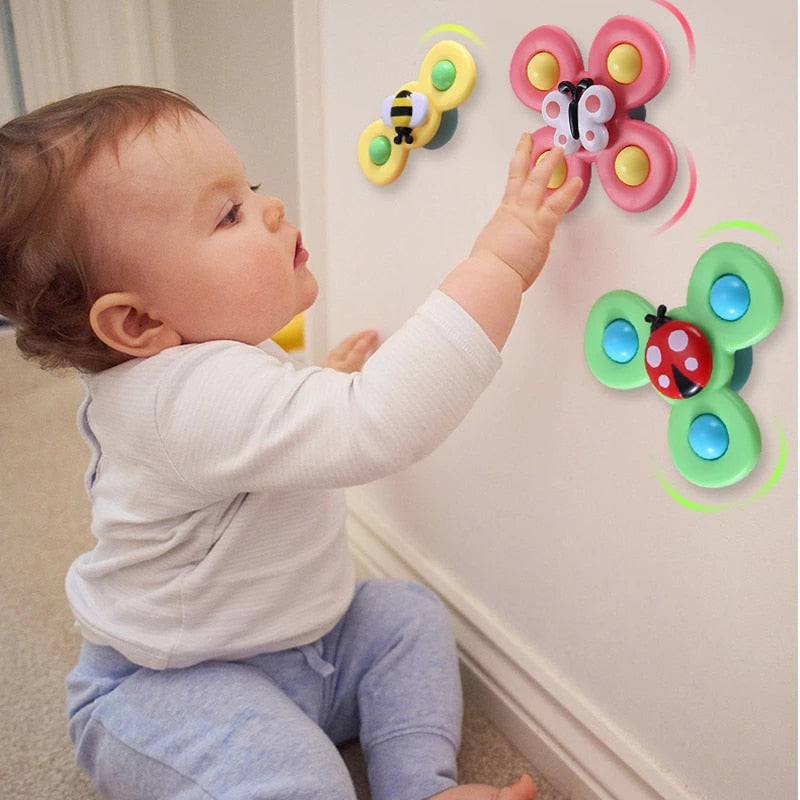 3 pièces spinner à ventouse bébé