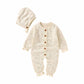 Barboteuse tricotée 100% coton pour bébé