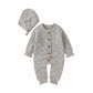 Barboteuse tricotée 100% coton pour bébé