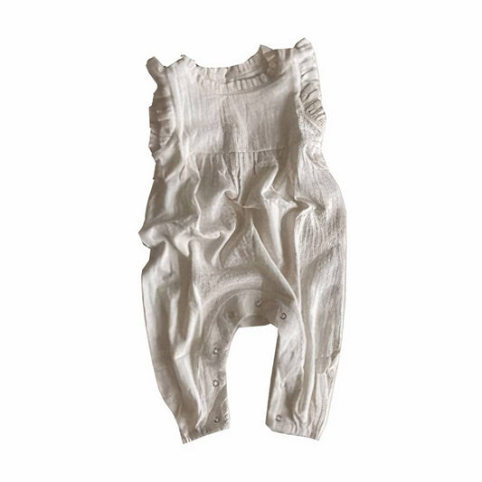 Barboteuse en lin pour bébé