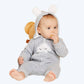 Grenouillère à capuche pour bébé