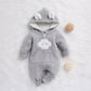 Grenouillère à capuche pour bébé