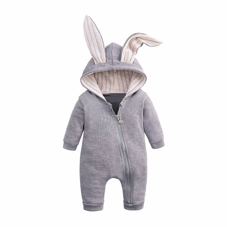 Barboteuse pour bébé en forme de lapin