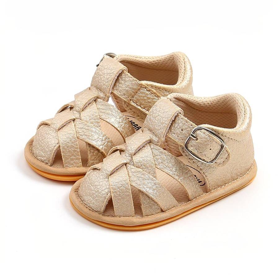 Sandales en cuir souple pour bébés