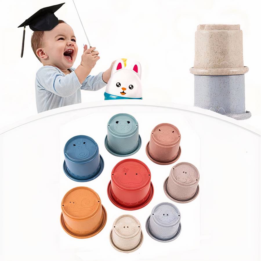 Collection de tasses empilables pour bébés